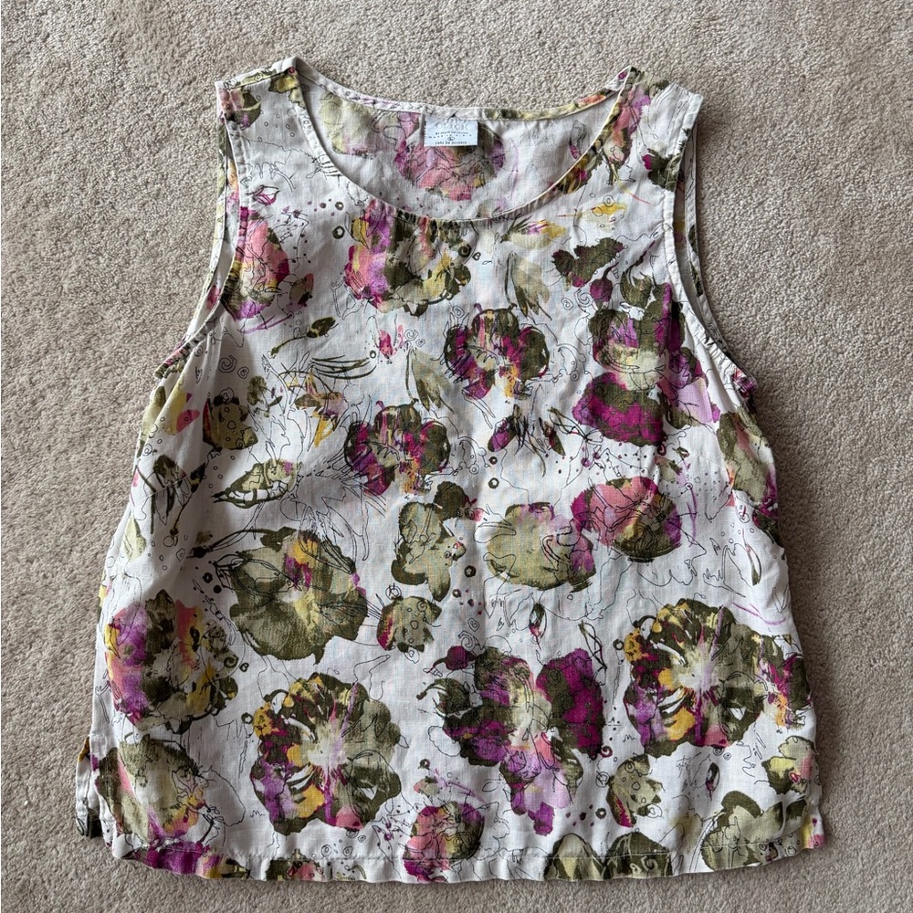 CLICK Floral Sleeveless Women's Tank